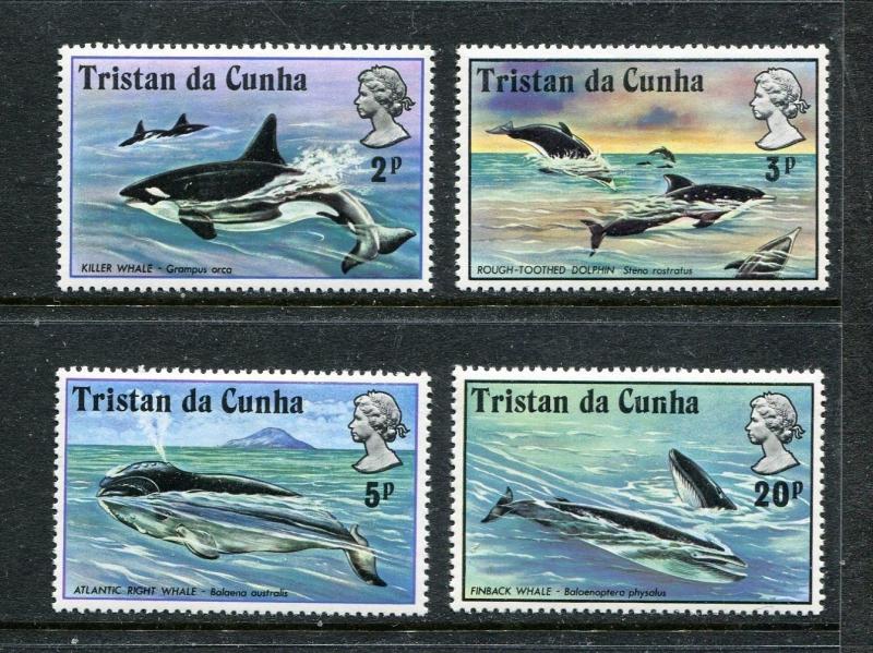 Tristan da Cunha 202-5 MNH Killer whale Rough-toothed dolphin   x18436