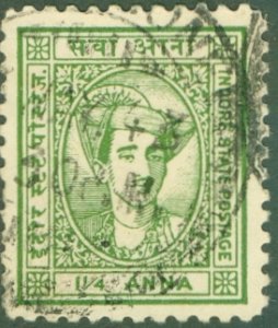 INDIAN STATE-INDORE 37 USED (RL) 4746 CV $20.00 BIN $9.00