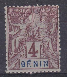 Benin  35 MNH 1894 4c Navigation & Commerce