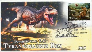 19-214, 2019, Tyrannosaurus Rex, Pictorial Postmark, Event Cover, Summerville SC