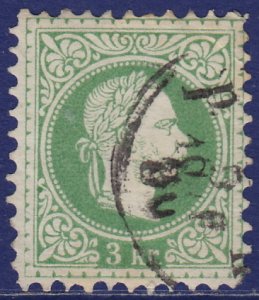Austria - 1876 - Scott #35b - used - Franz Josef - Perf 10 1/2
