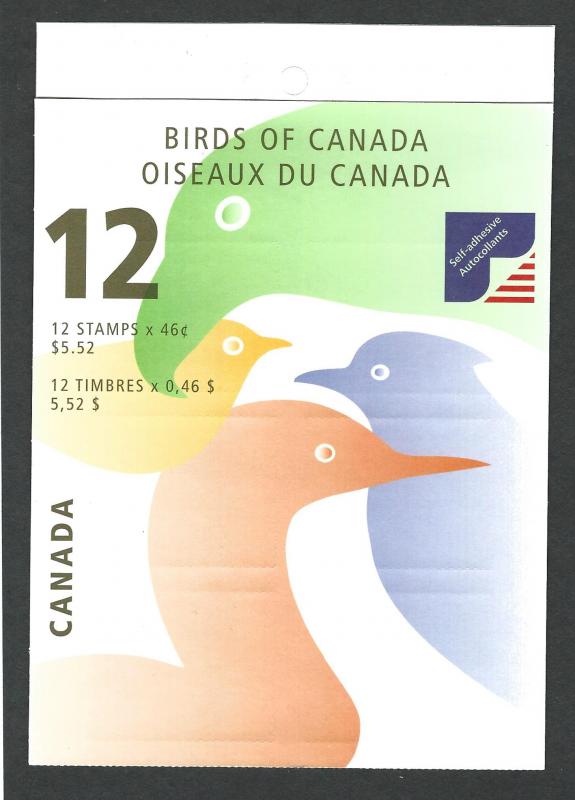 Canada MNH Booklet bk225a glued flap  sc # 1846a-b