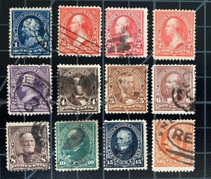 US Stamps-SC# 264 - 275 - Used - Some With Minor Faults  - SCV $98.00