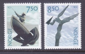 Norway 1327-28 MNH 2002 Contemporary Sculptures Set of 2