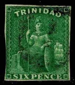 1859 Trinidad #16 Britannia - Used - Fine - CV$525.00 AS VF (ESP#3268)