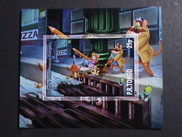 ​TONGA-DISNEY- CHIP & DALE RESCUE RANGERS-MNH IMPERF S/S-VF COLLETIBLE STAMPS