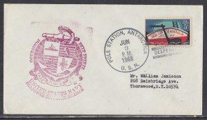 United States - Jun 3, 1968 Pole Station, Antarctica, U.S.N