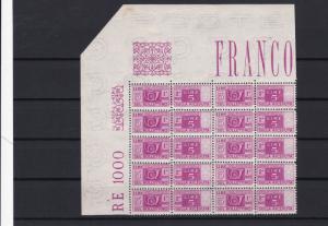 italy  1946 mint never hinged parcel post  stamps block ref r13036