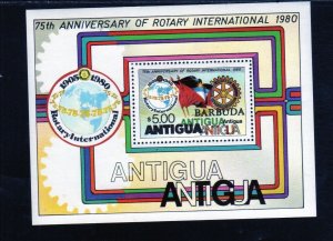 ANTIGUA #583 1980 ROTARY INTERNATIONAL 75TH MINT VF NH O.G S/S