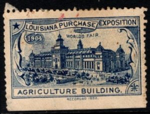 1904 US Poster Stamp St Louis World's Fair Louisiana Purchase Exposition