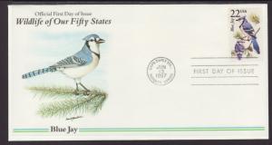 US Blue Jay 1987 U/A FDC BIN