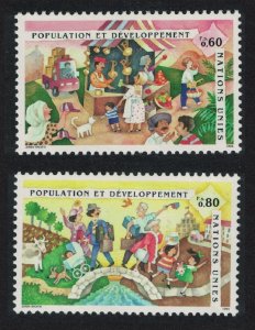 UN Geneva Population and Development 2v 1994 MNH SG#G255-G256