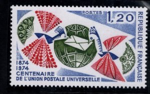 FRANCE Scott 1415 Unused stamp 1974 UPU Centennial