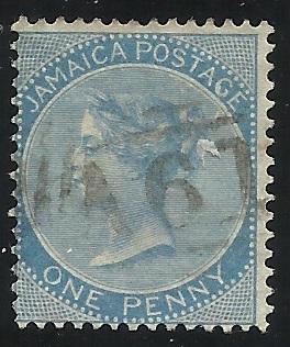 Jamaica SC1C Used F/VF Small thin left edge