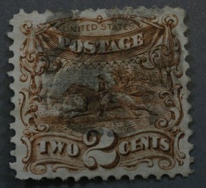 United States #113 2 Cent Pony Express Used Very Fine