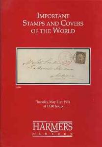 Auction Catalogue - World - Harmers 31 May 1994 - Importa...