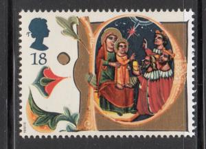 Great Britain 1991 MNH Scott #1416 18p Illuminated letter P - Christmas