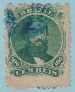 BRAZIL 58  USED - INTERESTING BLUE CANCEL - NO FAULTS VERY FINE! - LBJ