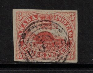 Canada #1 Extra Fine Used Gem With Light Target Cancel **With Certificate**