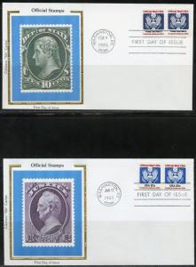 UNITED STATES LOT OF 21  1983//1994  'OFFICIALS'  COLORANO FIRST DAY COVERS 