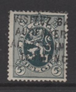 Belgium   Scott#  201  used  single