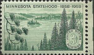 # 1106 MINT NEVER HINGED MINNESOTA STATEHOOD