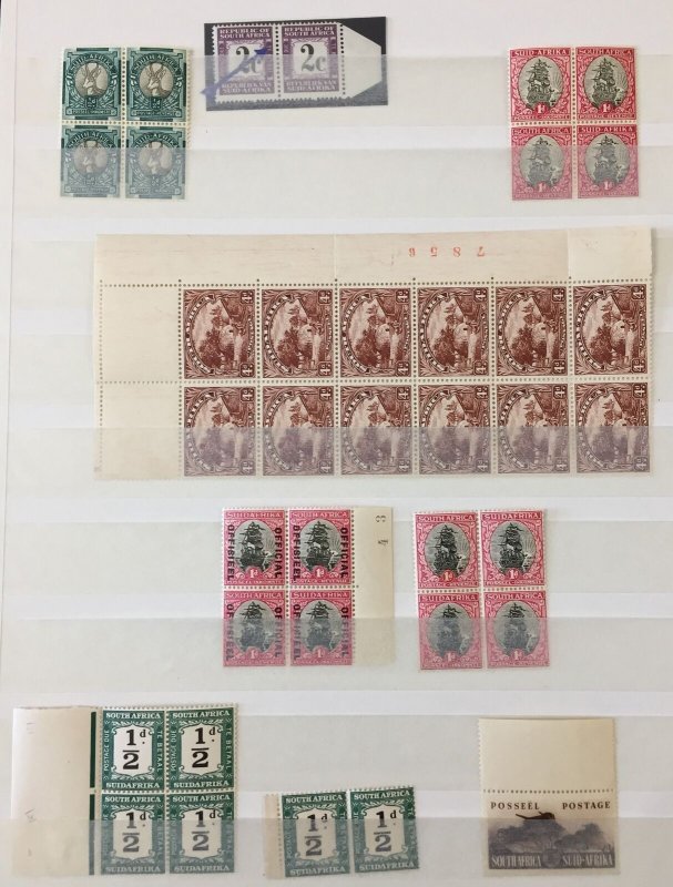 SOUTH AFRICA Early Blocks MNH Used (320+)   TK1879 