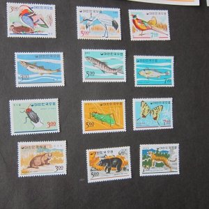 Korea 1966 Sc 493-504 set MNH