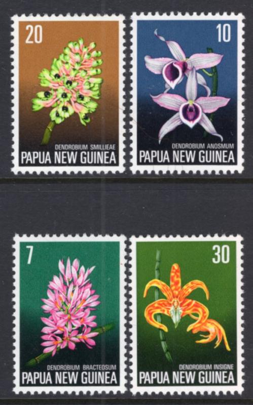 Papua New Guinea 402-405 Flowers MNH VF