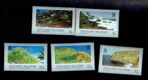 PITCAIRN ISLANDS SCOTT#198-202 1981 LANDSCAPES SET - MH