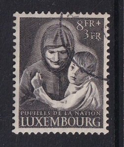 Luxembourg   #B160  used 1950  child welfare .  Wards of the Nation  8fr