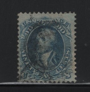 72 F-VF used neat cancel with nice color cv $ 625 ! see pic !