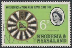 Rhodesia and Nyasaland SG 48  SC# 189 Used Men's Club see details & scans