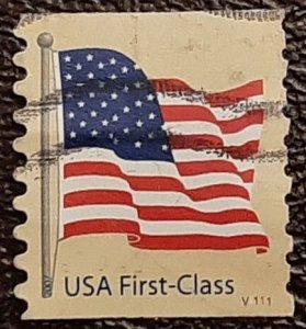 US Scott # 4134; used (41c) flags from 2007; VF ; PNC# V1111; off pp