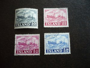 Stamps - Iceland - Scott# 258,260,265,266 - Used Part Set of 4 Stamps