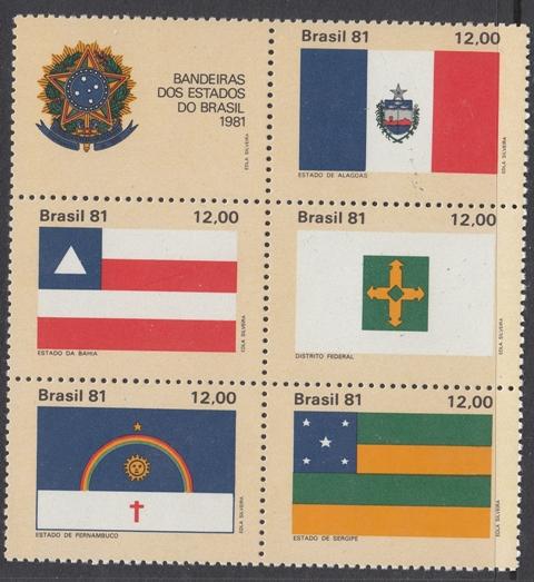 Brazil 1773 State Flags mnh