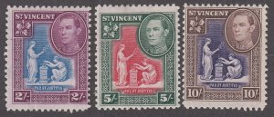 St. Vincent #149, 150, 150A Mint