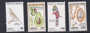 Mexico # 1234-1237, Flora & Fauna, Mint NH