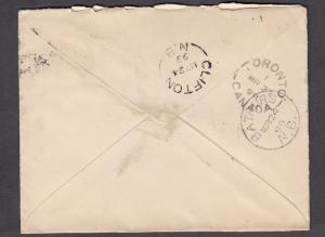 NEW BRUNSWICK SPLIT RING TOWN CANCEL COVER CANOBIE