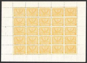 Doyle's_Stamps: MNH 1934 Saudi Arabian Full Sheet, Scott #159**