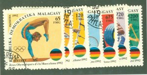 MADAGASCAR 1072-8 USED CV $2.70 BIN $1.50