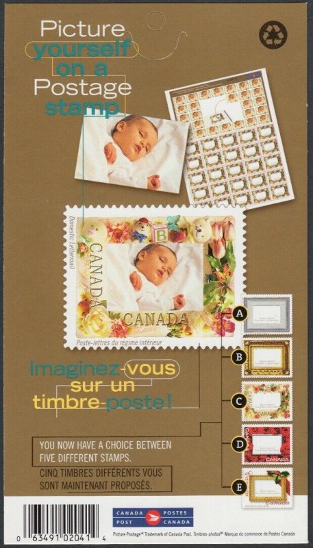 PICTURE POSTAGE = full BOOKLET BK426 MNH CANADA 2001 #1918