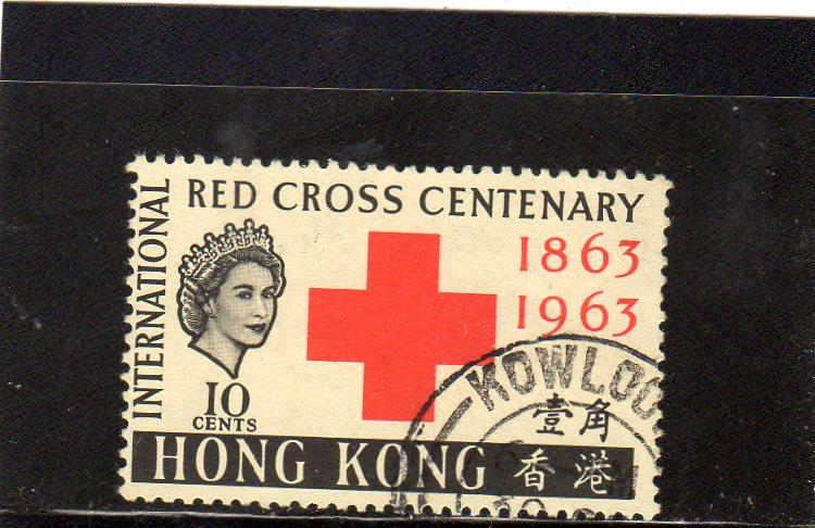 Hong Kong 1963 Anniv of Red Cross Used