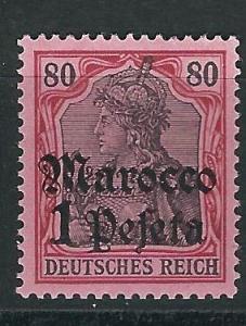 Germany Off. Morocco 28 MNH Mi 29 VF Signed 1905 SCV $52.50