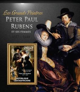 CENTRAFRICAINE 2013 SHEET PAUL RUBENS ART PAINTINGS