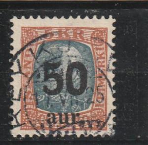 Iceland  Scott#  138  Used  (1925 Surcharged)