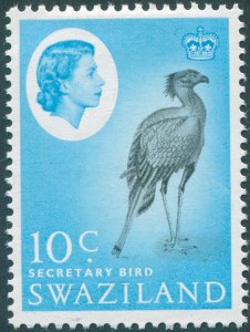 Swaziland 1962 10c black & light blue SG98 unused