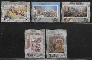 Malta Scott #'s 1176 - 1180 MNH