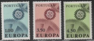 Portugal - Scott # 994-96 VF MNH - Europa