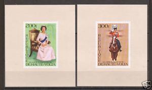 Burkina Faso Sc 436v-37v MNH. 1977 imperf proofs VF